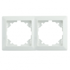 DOUBLE OUTLINE FRAME-WHITE-LUX
