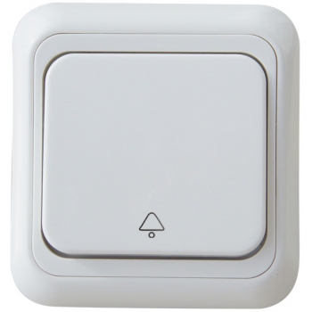 DOORBELL PUSH BUTTON SWITCH-WHITE-APOLLO