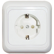 SHUKO POWER SOCKET-WHITE-APOLLO