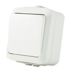 IP54 Single Switch-White- MaskA