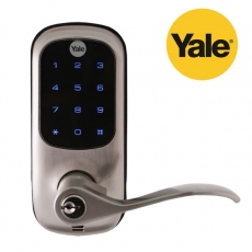 Yale Smart real Living Key Door Lock,  Phone App Remote Control,Touchscreen, User password, Z-Wave  with handgrip in Satin nicket 