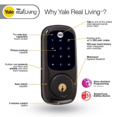 Yale无线触摸门锁-可远程控制的门锁