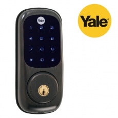 Yale Smart real Living Key Door Lock,  Phone App Remote Control,Touchscreen, User password, Z-Wave Key Lock in Oil bronze