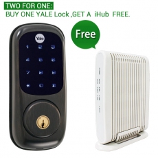 Yale Smart real Living Key Door Lock,  Phone App Remote Control,Touchscreen, User password, Z-Wave Key Lock in Oil bronze