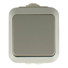 IP54 Single Push Button Switch-Grey- MaskA