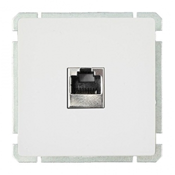Face RJ45 socket without frame-White