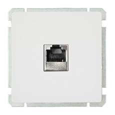 Face RJ45 socket without frame-White