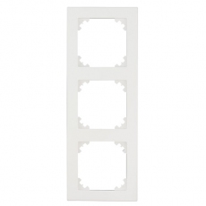Face System 55 3 Gang Frame-White