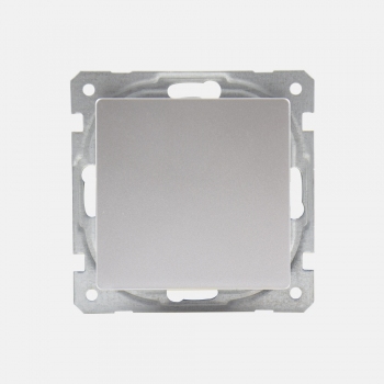 System 55 Face Single Switch without frame-Silver