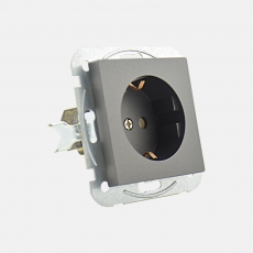 Face Shuko Socket with LED-Antracite