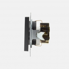 Face Shuko Socket with LED-Antracite