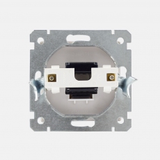 Face RJ45 socket without frame-White