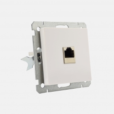 Face RJ45 socket without frame-White