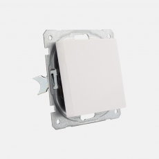System 55 Face Single Switch without frame-White