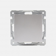 System 55 Face Single Switch without frame-Silver