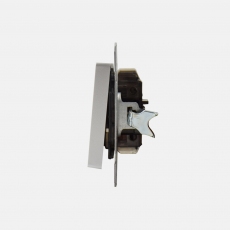 System 55 Face Single Switch without frame-Silver
