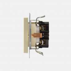 Face Single Schuko socket-Ivory-6pcs