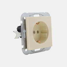 Face Single Schuko socket-Ivory-6pcs