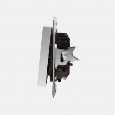 Face Double Switch-without frame-Silver