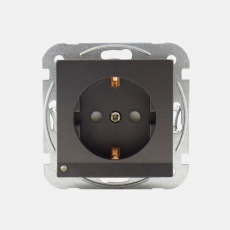 System 55 Shuko Power Socket-Face-Antracite