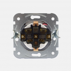 System 55 Face Double Switch-without frame-anthracite-2pcs double switches+4shuko socket
