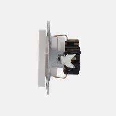 System 55 Shuko Power Socket-Face-White