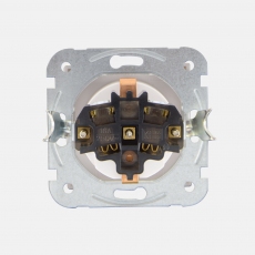 System 55 Shuko Power Socket-Face-White