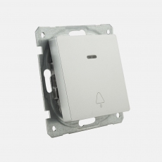 Doorbell Switch with light-Silver-Face