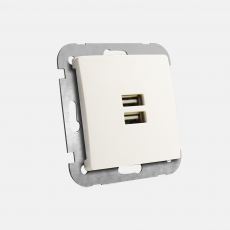 FACE Dual USB charging socket-without frame-+Face single frame