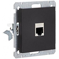 Face RJ45 socket without frame-anthracite