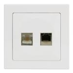 TABLET TV-computer socket white