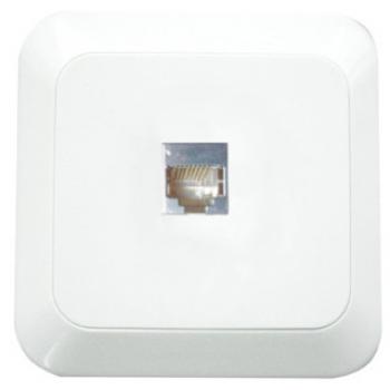 SINGLE COMPUTER DATA SOCKET-WHITE-Athene