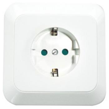 SHUKO POWER SOCKET-WHITE--Athene