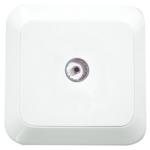 TV SOCKET MALE-WHITE-Athene