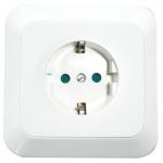 SHUKO POWER SOCKET-WHITE--Athene