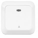 DOORBELL SWITCH WITH LIGHT ON WALL-ATHENE-WHITE