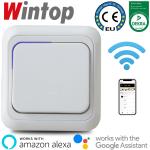 63AP APOLLO白色WIFI智能开关，支持手机远程遥控，语音控制