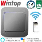 63AP APOLLO银色WIFI智能开关，支持手机远程遥控，语音控制