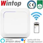 63AT ATHENE白色WIFI智能开关，支持手机远程遥控，语音控制