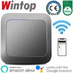 63AT ATHENE银色WIFI智能开关，支持手机远程遥控，语音控制