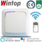 55K KARAT系列白色WIFI智能开关，支持手机远程遥控，语音控制