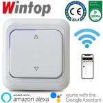 63AP APOLLO白色WIFI智能窗帘开关，手机远程遥控，语音控制