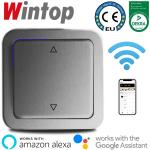 63G GOLF银色WIFI智能窗帘开关，支持手机远程遥控，语音控制
