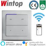 63T TABLET银色WIFI智能场景开关，支持手机远程遥控，语音控制