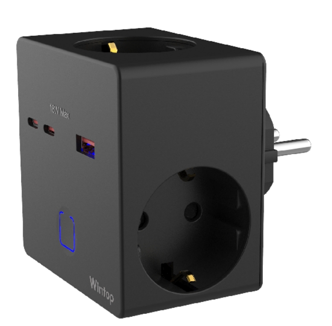 Plug3Plug3 3 SK+USB A+2C black