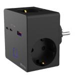 Plug3Plug3 3 SK+USB A+2C black