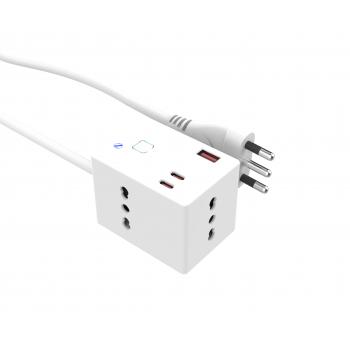 gSocket3 Zigbee with 1.5m cable 3 IT+USB A+2C white