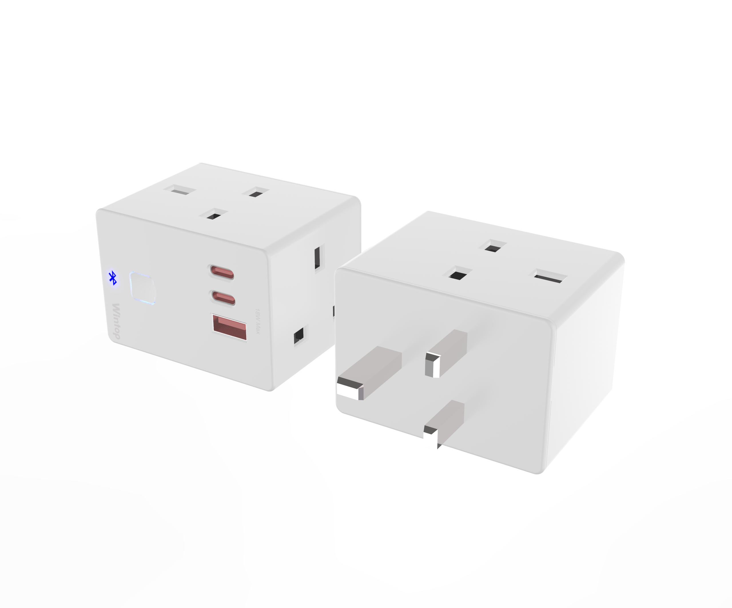 bPlug3 BT BS+USB A+2C white