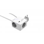 gSocket3 Zigbee with 1.5m cable 3 SK+USB A+2C White