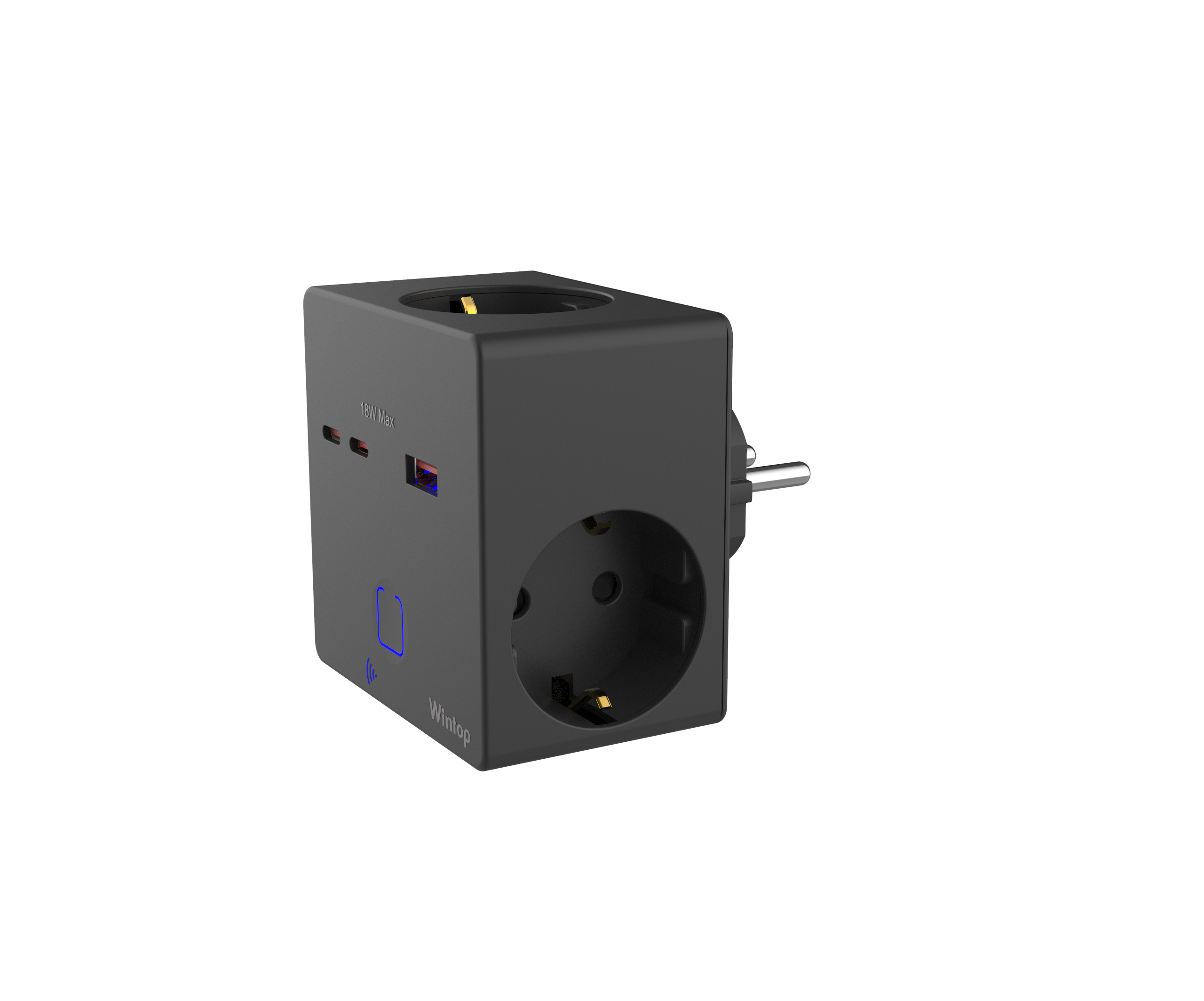 ePlug3 Wifi 3 SK+USB A+2C black